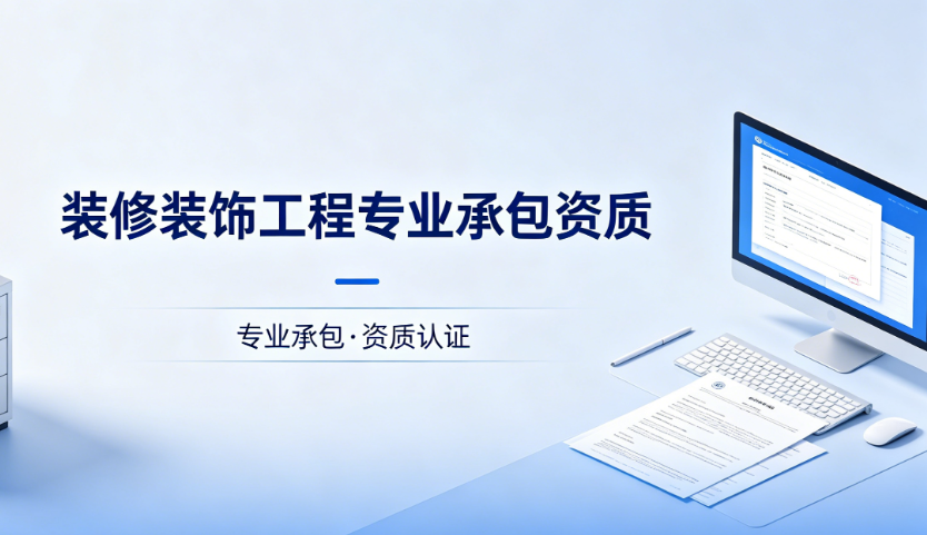装修装饰工程专业承包资质